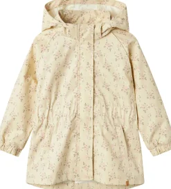 Lil Atelier Sommerjakker*Lil' Atelier Sommerjakke - NmfGerda - Bleached Sand m. Blomster