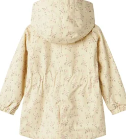 Lil Atelier Sommerjakker*Lil' Atelier Sommerjakke - NmfGerda - Bleached Sand m. Blomster