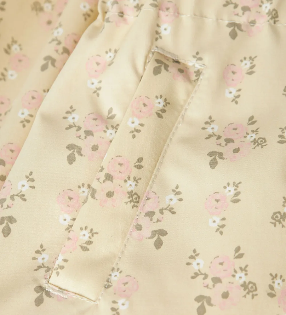 Lil Atelier Sommerjakker*Lil' Atelier Sommerjakke - NmfGerda - Bleached Sand m. Blomster