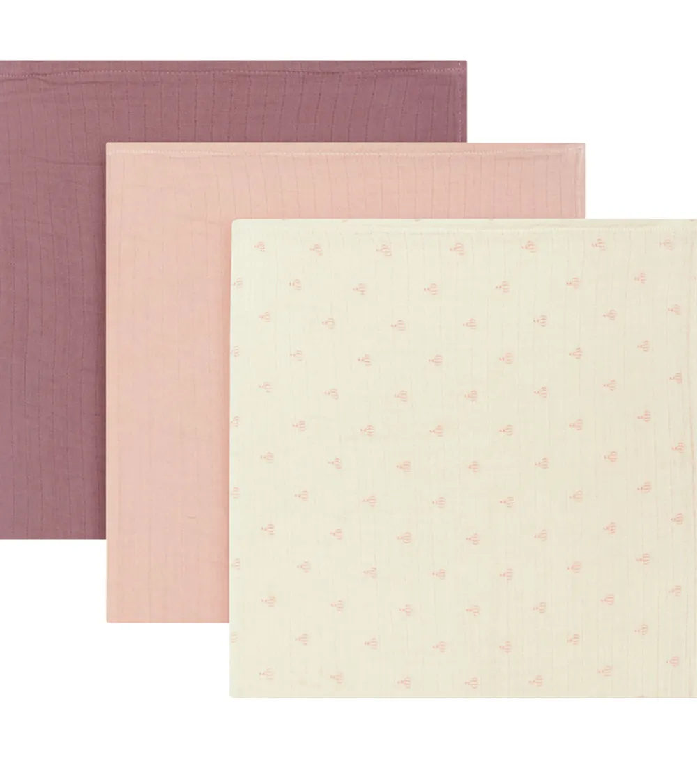 Lil Atelier Stofbleer|Pusletid*Stofbleer - 3-pak - NbnFergie - Turtledove/Nostalgia