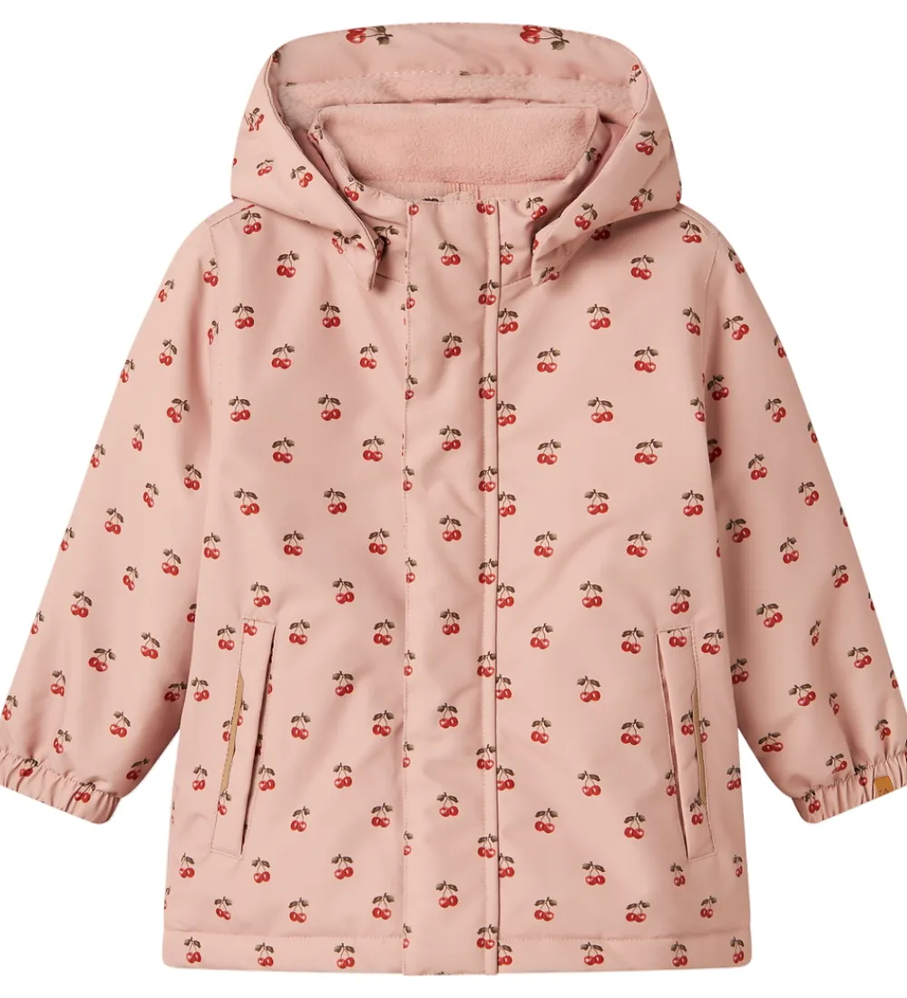Vinterjakker-Lil Atelier Lil' Atelier Vinterjakke - NmfLasnow10 - Misty Rose/Cherry