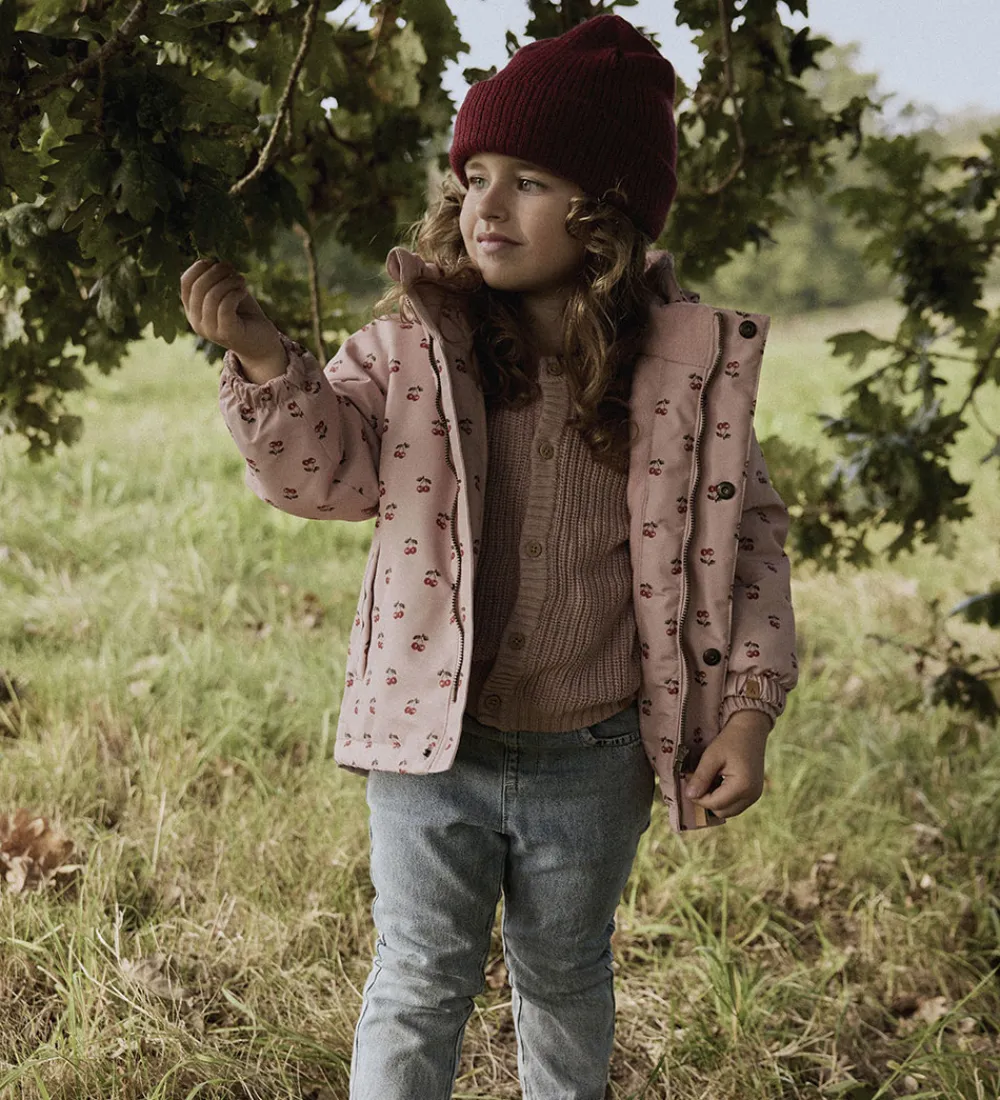 Vinterjakker-Lil Atelier Lil' Atelier Vinterjakke - NmfLasnow10 - Misty Rose/Cherry