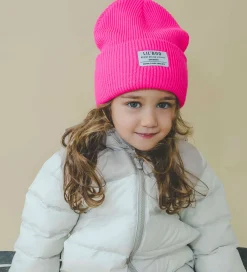 Lil' Boo Copenhagen Huer Og Hatte*Lil'Boo Copenhagen Hue - Rib/Strik - Hygge - Neon Pink