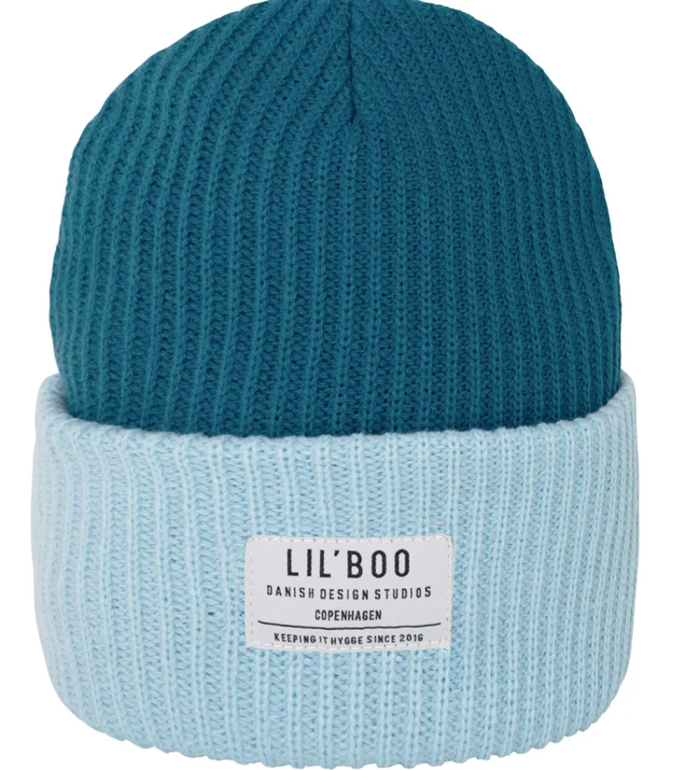 Lil' Boo Copenhagen Huer Og Hatte*Lil'Boo Copenhagen Hue - Rib/Strik - Hygge - Blå