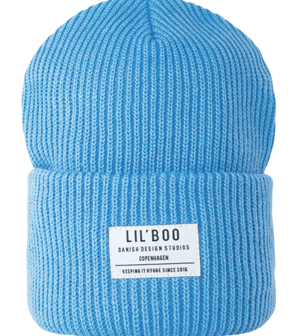 Lil' Boo Copenhagen Huer Og Hatte*Lil'Boo Copenhagen Hue - Rib/Strik - Hygge - Blå