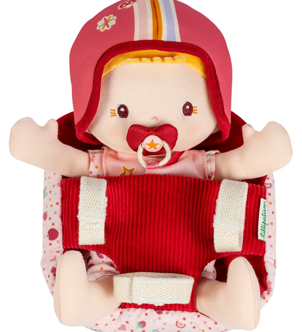 Dukker Og Tilbehør-Lilliputiens Dukke m. Cykelstol - Baby Lena
