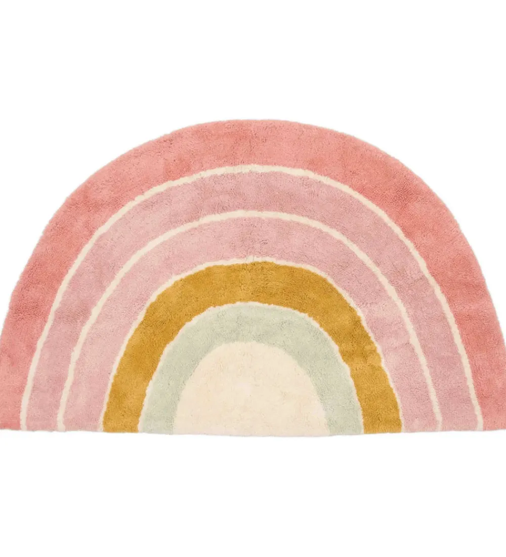 Tæpper|Gulvtæpper-Little Dutch Gulvtæppe - 80x130 cm - Pink Regnbue