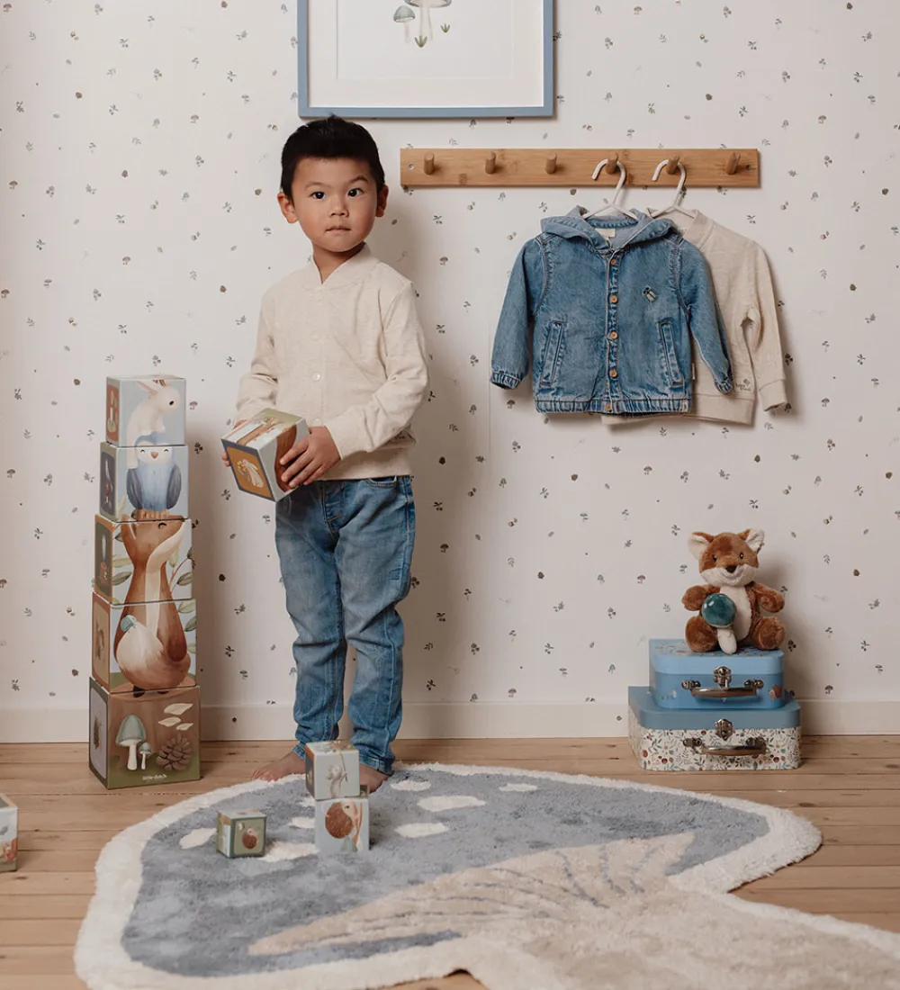 Tæpper|Gulvtæpper-Little Dutch Gulvtæppe - 102x118 cm - Blå Svamp