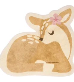 Little Dutch Tæpper|Gulvtæpper*Gulvtæppe - 103x110 cm - Beige m. Rådyr