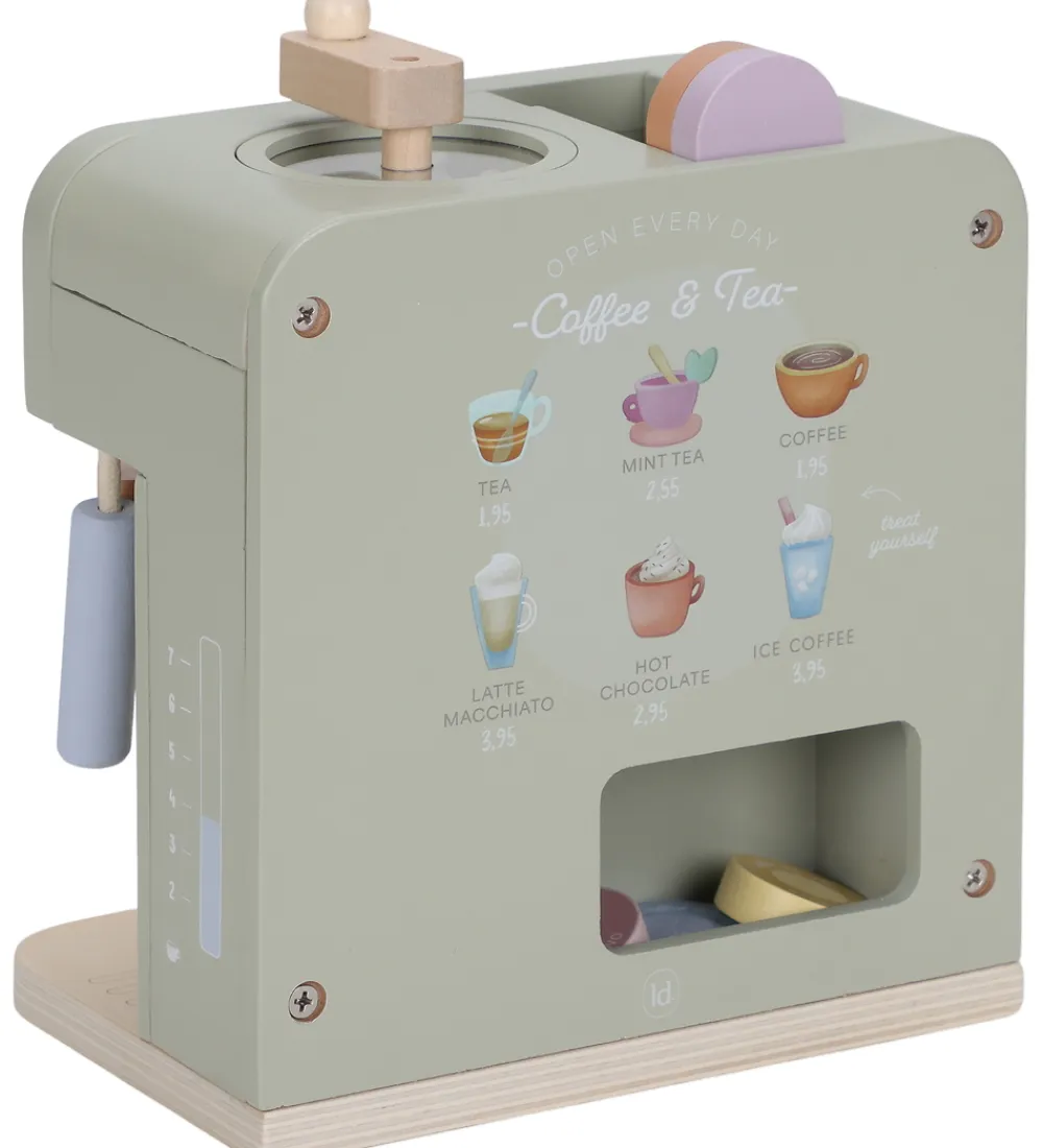 Trælegetøj-Little Dutch Kaffemaskine - Træ - Grøn
