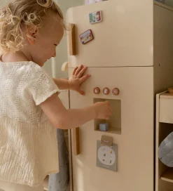 Babylegetøj|Trælegetøj-Little Dutch Køleskab - Træ - Hvid