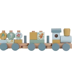 Stablelegetøj-Little Dutch Stabletog - Træ - 17 Dele - Forest Friends