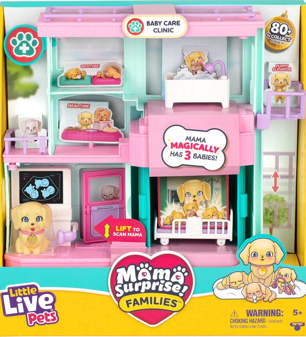Figurer-Little Live Pets Hvalpeklink m. 3 Hvalpe - Mama Surprise