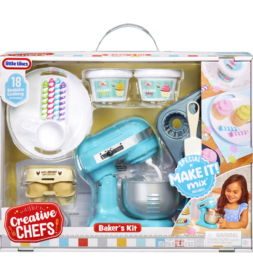 Rolleleg|Legemad-Little Tikes Legemad - Creative Chefs - 18 Dele - Bagesæt