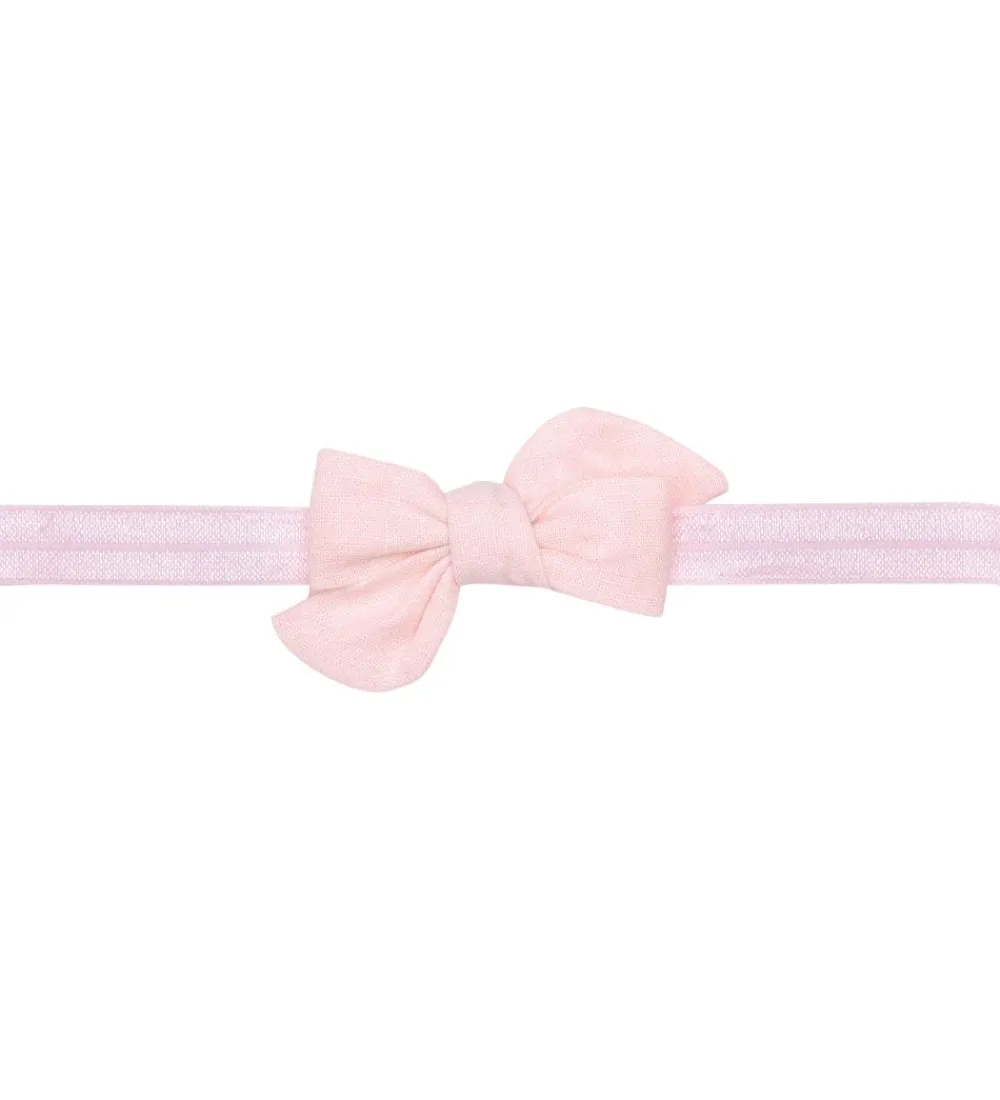 Hårbånd-Little Wonders Elastik Hårbånd - Klara - Powder Pink