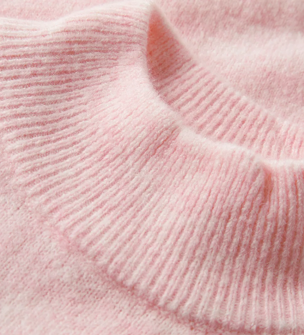 Bluser-LMTD Bluse - Strik - NlfRiaa - Turtleneck - Crystal Pink