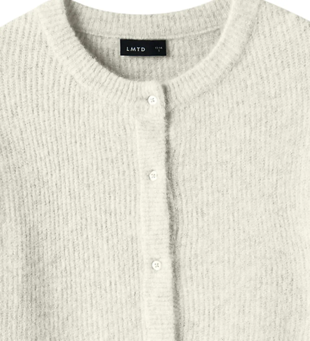 LMTD Striktrøjer*Cardigan - Strik - Noos - NlfKleave - Antique White