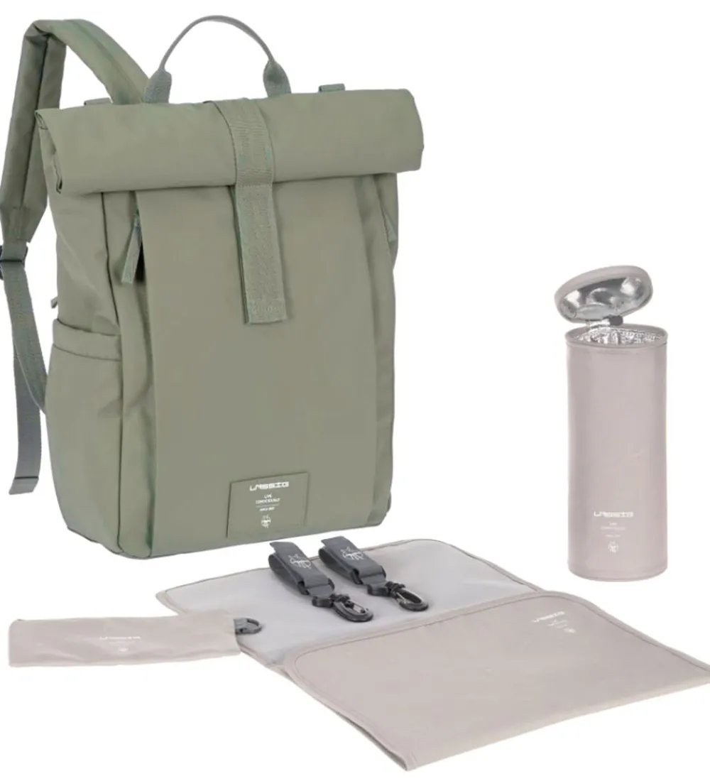 Pusletasker-Lässig Pusletaske - GRE Rolltop Up Backpack - Silver Green
