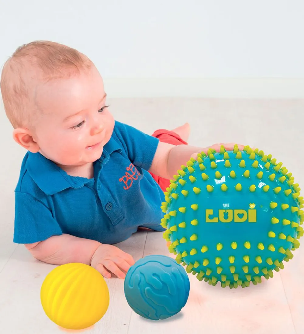 Ludi Bolde*Sansebolde - 3 stk. - Blå