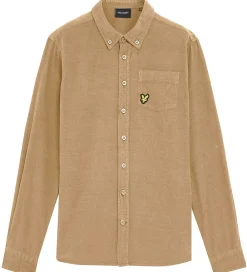 Lyle & Scott Konfirmationstøj*Skjorte - Fløjl - Needle Cord - Sand Storm