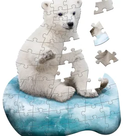 Puslespil-Madd Capp Puzzles Puslespil - I Am LiL' Polar Bear - 48 Brikker
