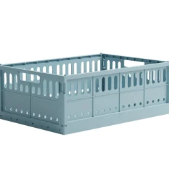 Foldekasser-Made Crate Foldekasse - Maxi - 48x33x17,5 cm - Crystal Blue