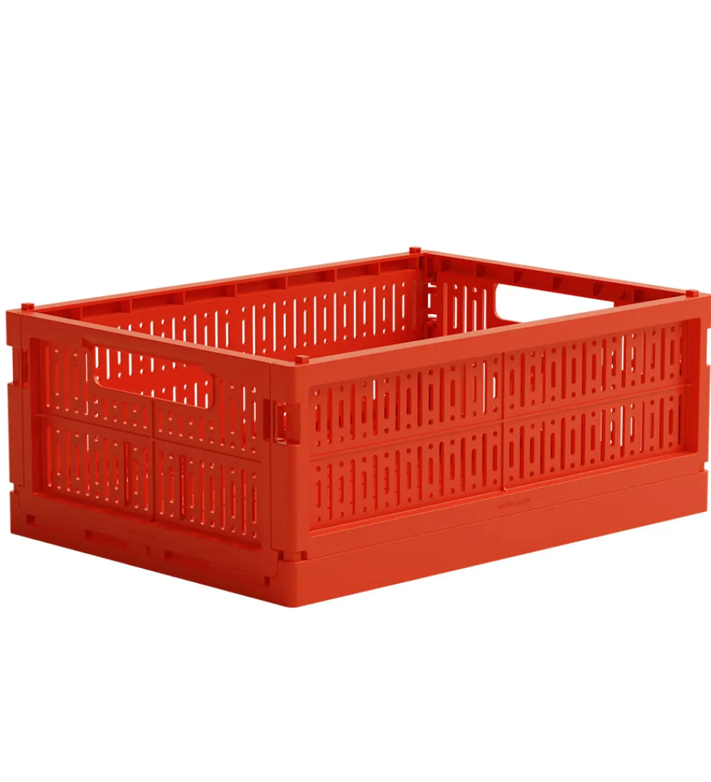 Made Crate Foldekasser*Foldekasse - Midi - 33x24x13 cm - So Bright Red