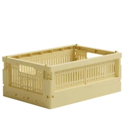 Foldekasser-Made Crate Foldekasse - Mini - 24x17x9,5 cm - Lemon Cream