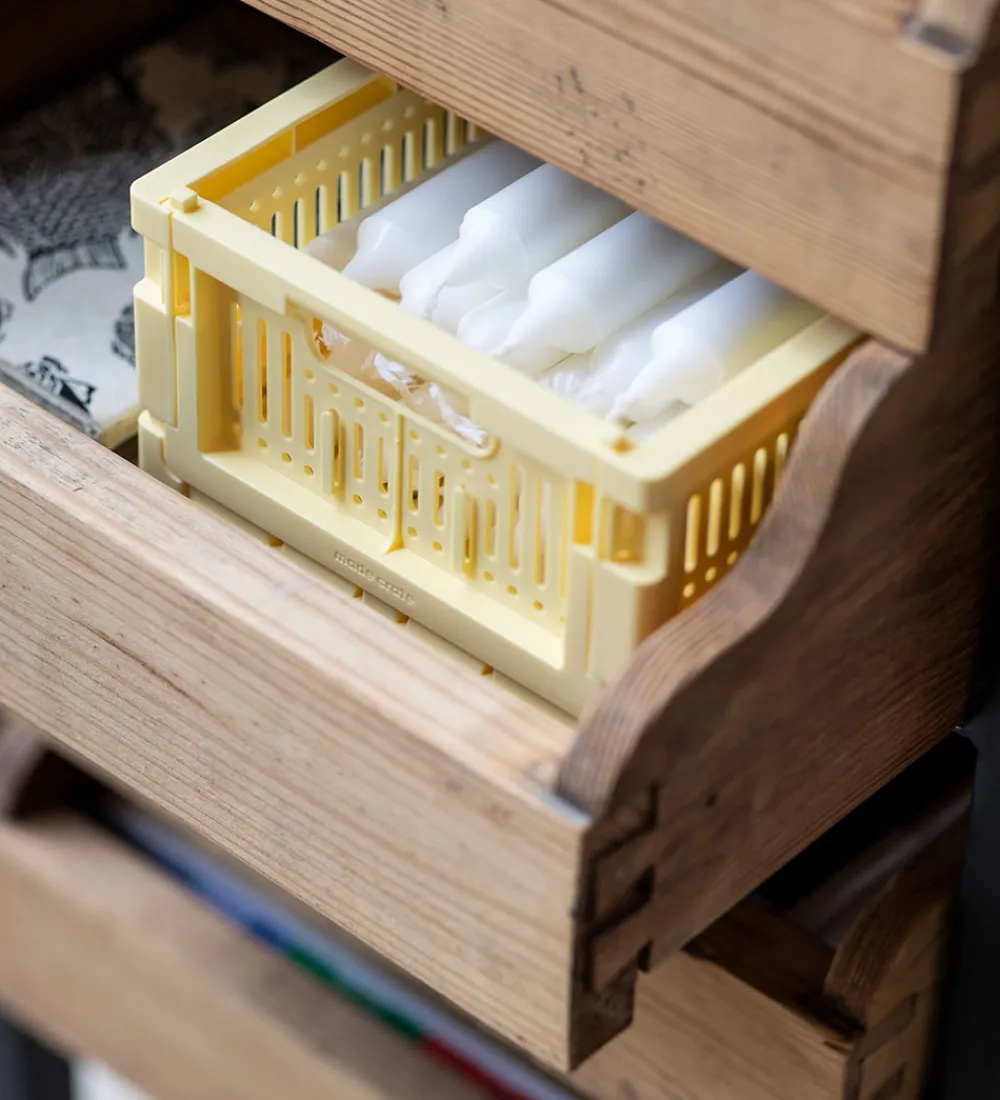 Foldekasser-Made Crate Foldekasse - Mini - 24x17x9,5 cm - Lemon Cream