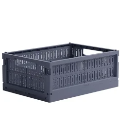 Foldekasser-Made Crate Foldekasse - Midi - 33x24x13 cm - Blue Grey