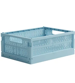 Made Crate Foldekasser*Foldekasse - Midi - 33x24x13 cm - Crystal Blue