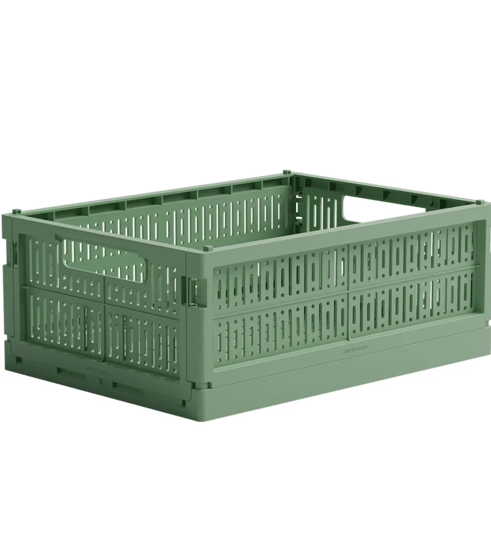Foldekasser-Made Crate Foldekasse - Midi - 33x24x13 cm - Green Bean Green