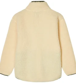 Fleece-Mads Nørgaard Fleecejakke - Teddy - Jeffo - Vanilla Custard m. G