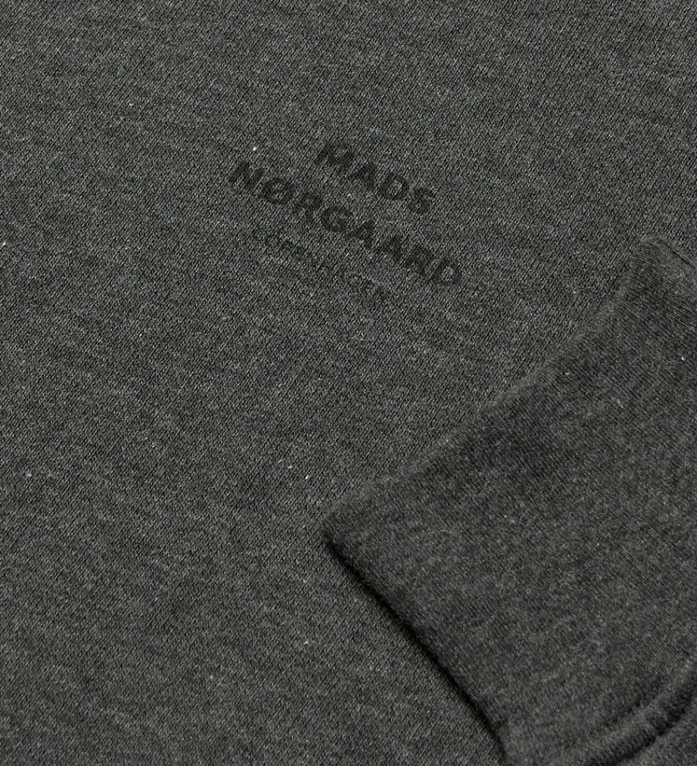 Hættetrøjer-Mads Nørgaard Hættetrøje - Sonan - Charcoal Melange