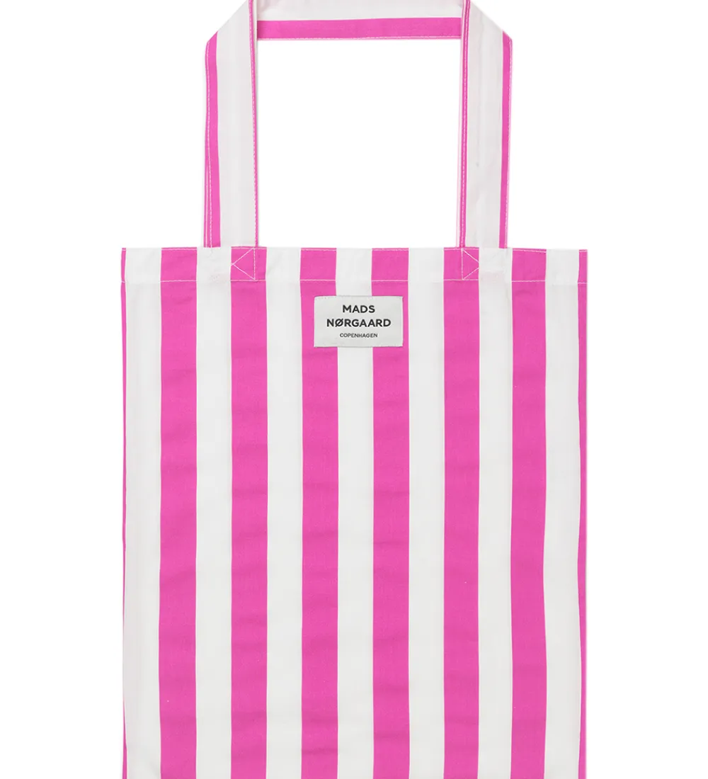 Shoppers-Mads Nørgaard Shopper - Atoma - Carmine Rose/White Alyssum