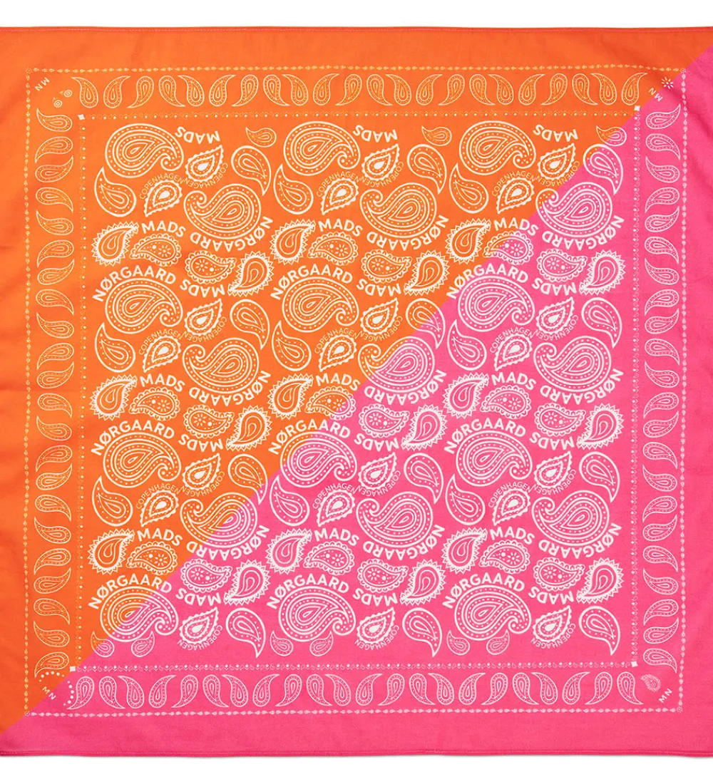 Mads Nørgaard Tørklæder*Tørklæde - 55x55 cm - Pink/Orange