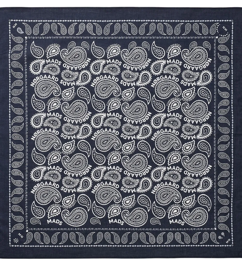 Mads Nørgaard Tørklæder*Tørklæde - 55x55 cm - Paisley - Parisian Night