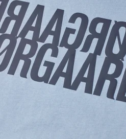 Mads Nørgaard T-Shirts*T-shirt - Tuvina Logo - Faded Denim