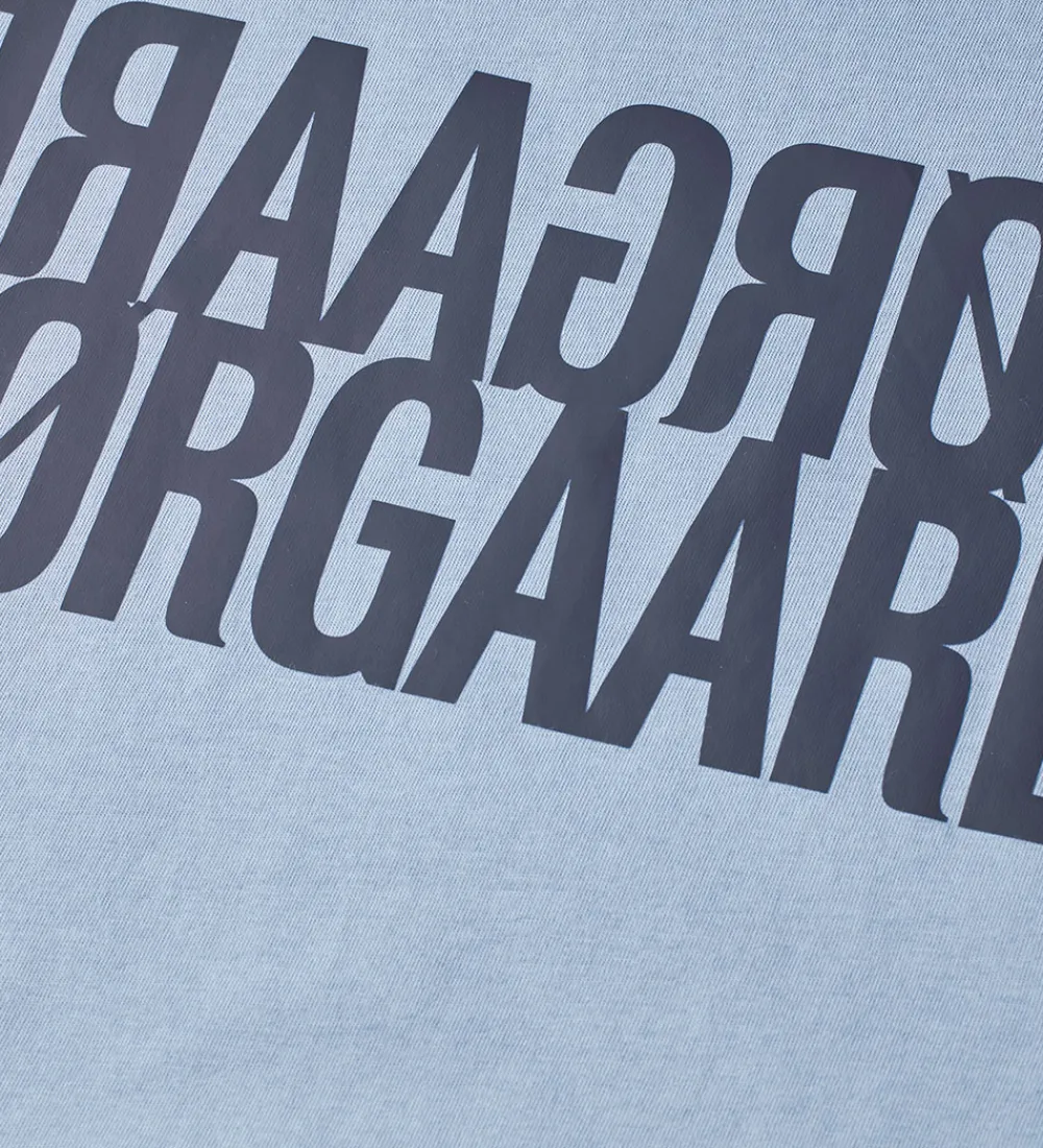 Mads Nørgaard T-Shirts*T-shirt - Tuvina Logo - Faded Denim