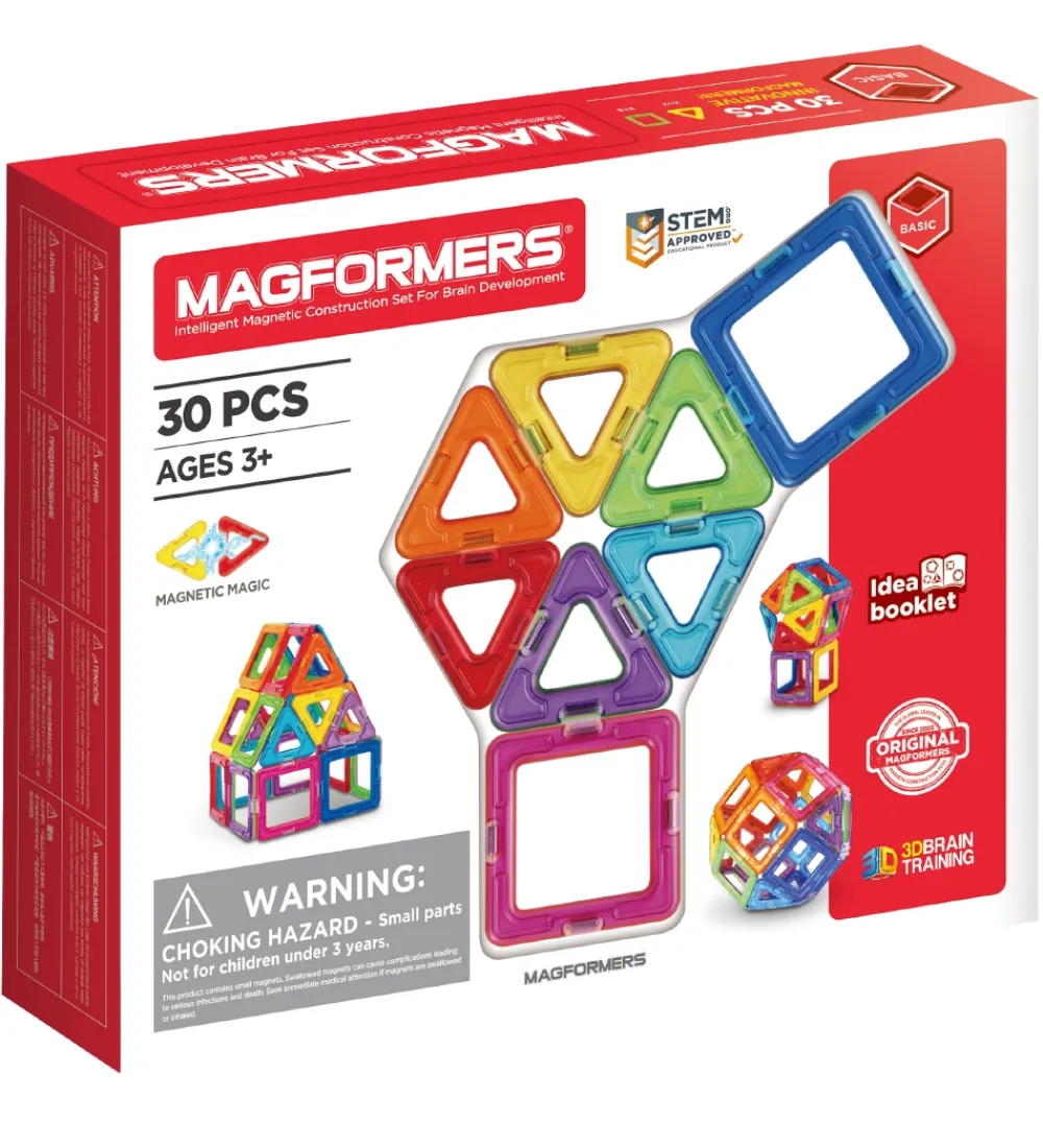 Magnetlegetøj-Magformers Magnetsæt - 30 Dele