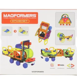 Magnetlegetøj-Magformers Magnetsæt - 25 Dele - City Go Set