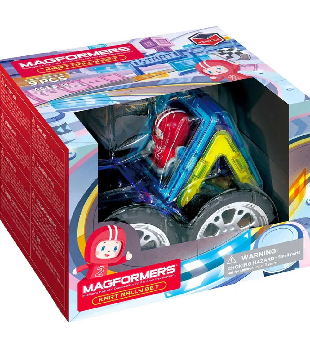 Magformers Magnetlegetøj*Magnetsæt - 9 stk - Kart Rally