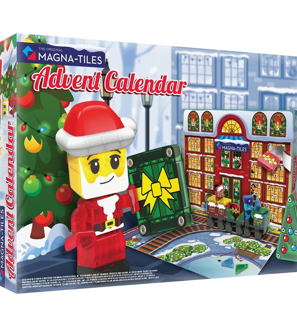 Magnetlegetøj|Konstruktionslegetøj-Julekalender Magna-Tiles - 34 Dele - MicroMAGS