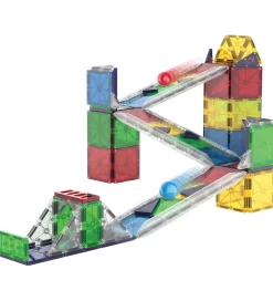 Magna-Tiles Magnetlegetøj|Konstruktionslegetøj*Magnetsæt - 90 Dele - Rail Racer + MicroMAGS