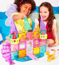Magna-Tiles Magnetlegetøj*Magnetsæt - 48 Dele - Castle Deluxe + MicroMAGS