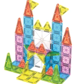 Magnetlegetøj|Konstruktionslegetøj-Magna-Tiles Magnetsæt - 55 Dele - Deluxe Travel Set + MicroMAGS