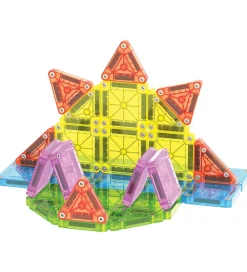 Magnetlegetøj|Konstruktionslegetøj-Magna-Tiles Magnetsæt - 55 Dele - Deluxe Travel Set + MicroMAGS