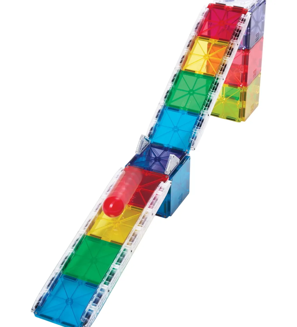 Magna-Tiles Magnetlegetøj|Konstruktionslegetøj*Magnetsæt - 33 Dele - Small Rail Racer + MicroMAGS