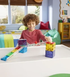 Magna-Tiles Magnetlegetøj|Konstruktionslegetøj*Magnetsæt - 33 Dele - Small Rail Racer + MicroMAGS