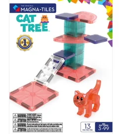 Magna-Tiles Magnetlegetøj|Konstruktionslegetøj*Magnetsæt - 13 Dele - Cat Tree + MicroMAGS